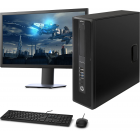 Sistem Desktop PC, HP Z240  Intel XEON  E3-1225 v5, 16 GB RAM, 256 GB SSD,  + Monitor 24 inch + Tastatura + Mouse